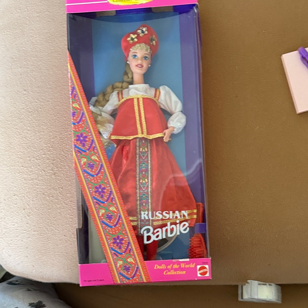 Barbie Russian Doll in Red Traditional Dress